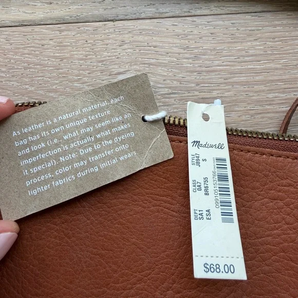 Madewell 100% Leather Belt Bag Crossbody Brown • New With Tags - Picture 2 of 5
